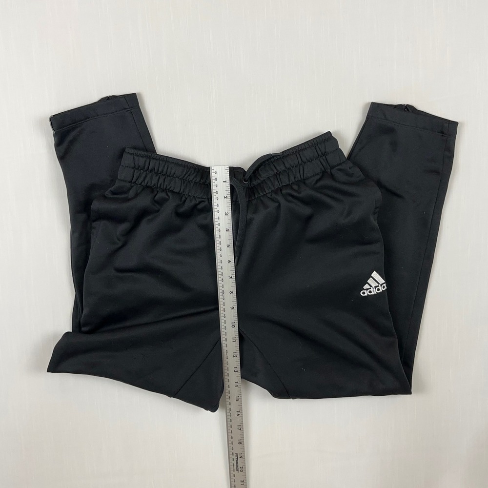 Adidas AEROREADY Black Track Pants Mens Medium Ankle Zip Joggers Athletic - Picture 3 of 9